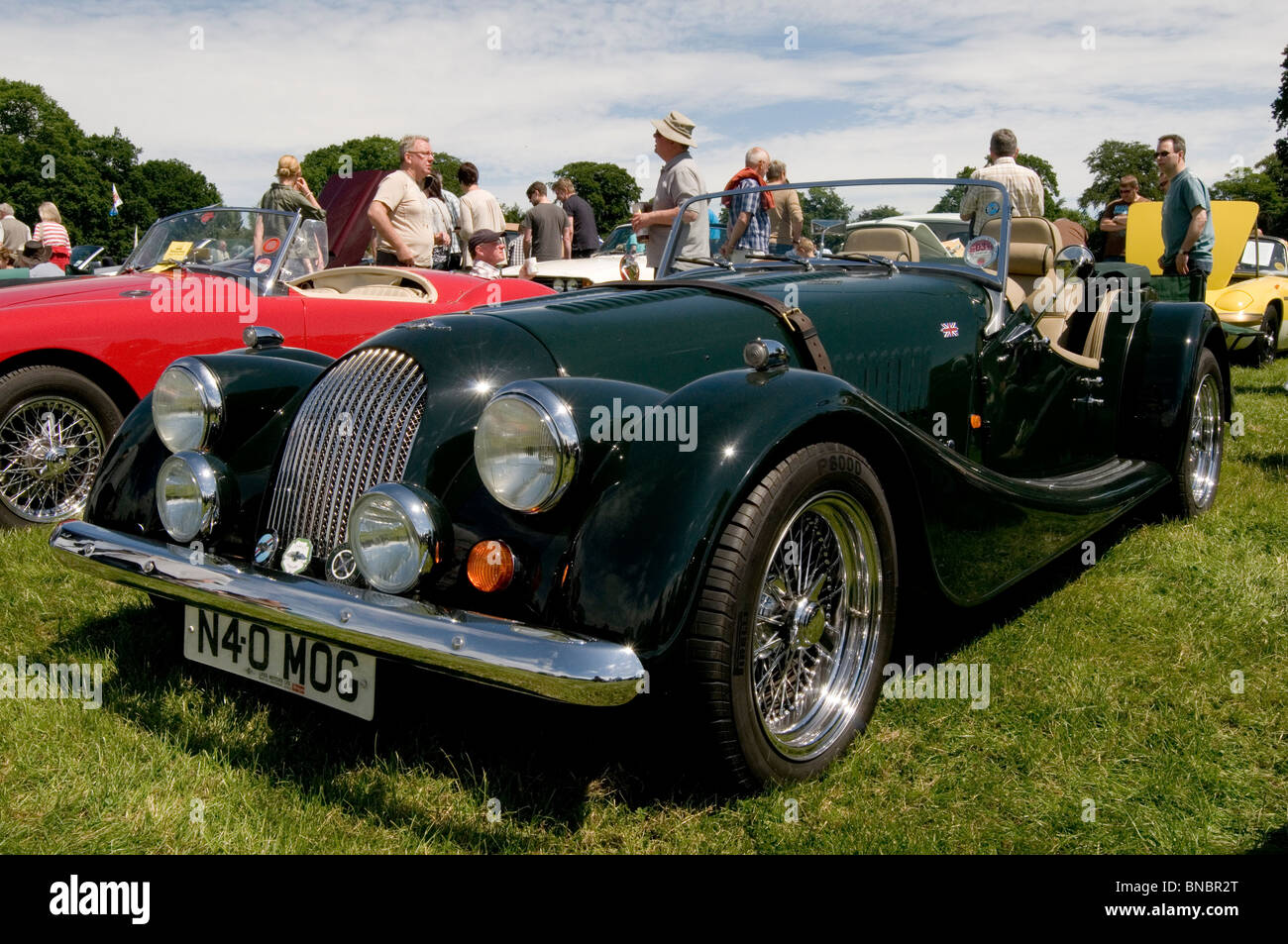 Morgan sports sport classic voiture voitures show affiche montrant la concurrence old vintage restauré la restauration restauration hobby hobbies mal Banque D'Images