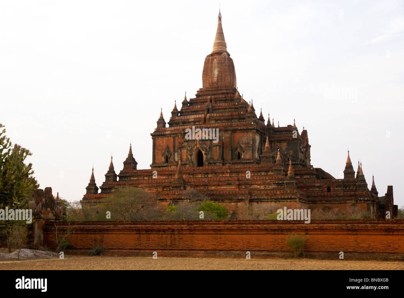 Le Myanmar, Bagan Temple Gubyaukgyi Banque D'Images