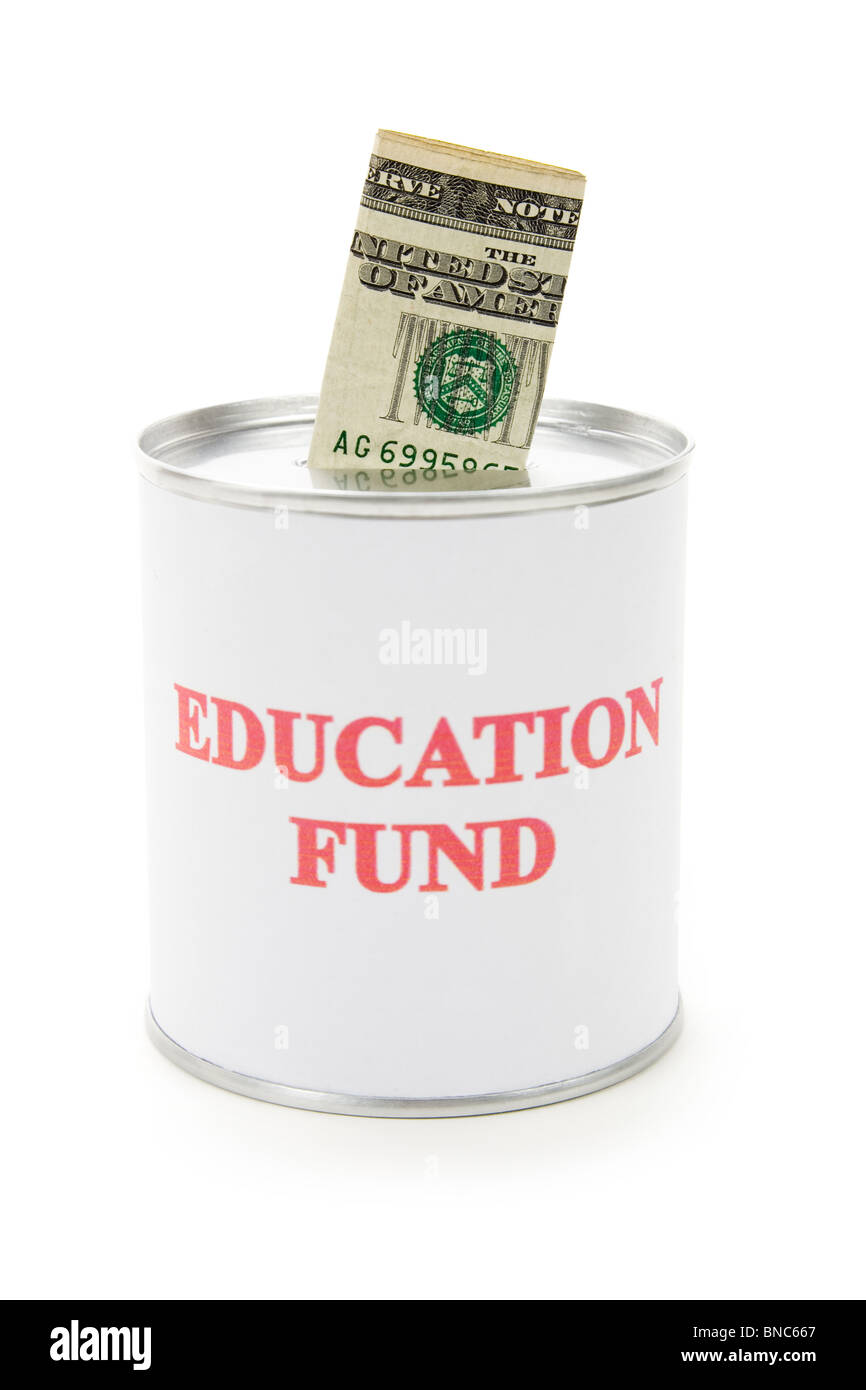 Fonds de l'éducation, le concept de l'épargne pour l'université Banque D'Images