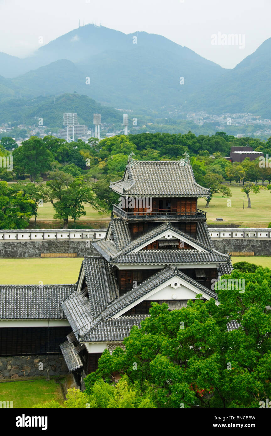 Le Uto-Yagura, Château Kumamoto, Préfecture Kumamoto, la région de Kyushu, l'île de Kyushu, Japon Banque D'Images