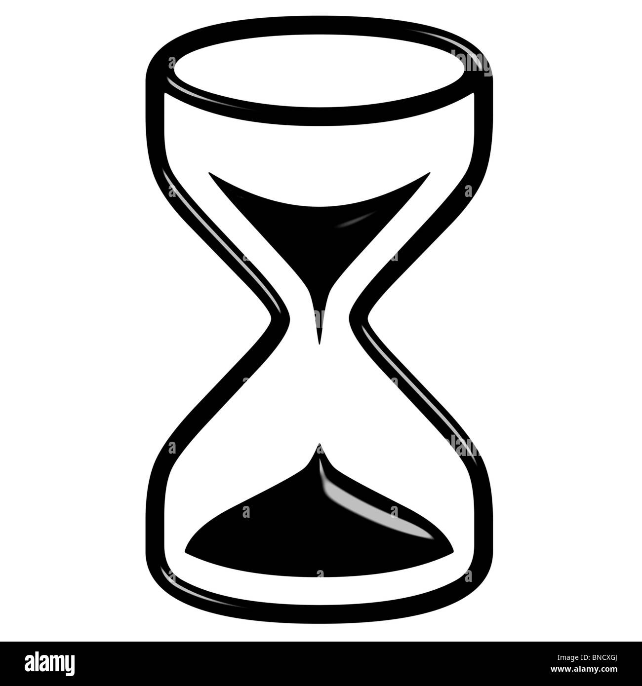 sablier 3D Banque D'Images