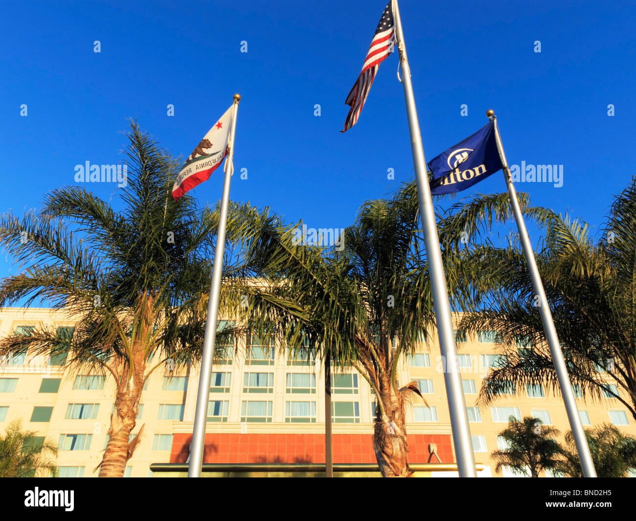 L'hôtel Hilton Santa Clara, Californie, USA Banque D'Images