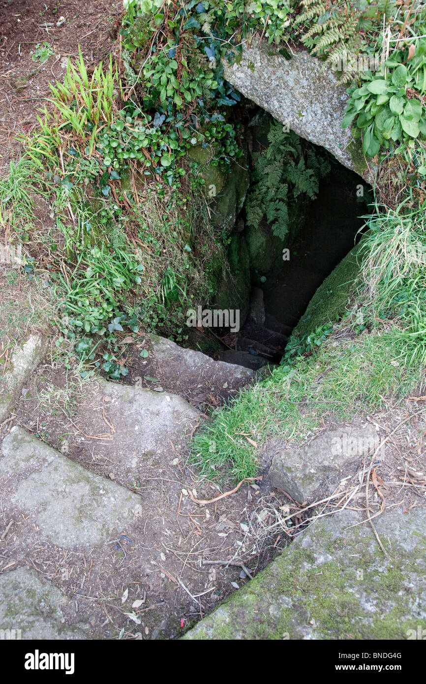 Sancreed bien sainte ; Cornwall Banque D'Images Sancreed bien sainte ; Cornwall Banque D'Images