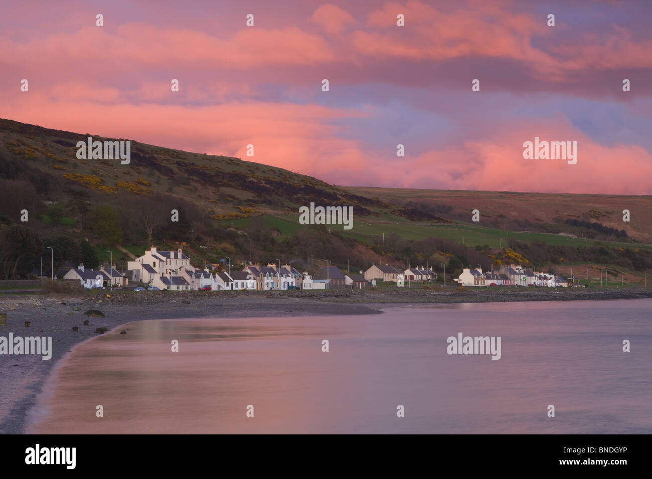 Cairnryan est un petit village écossais donne sur le Loch Ryan et est remarquable pour son grand port de ferry qui a ouvert ses portes en 1973 Banque D'Images