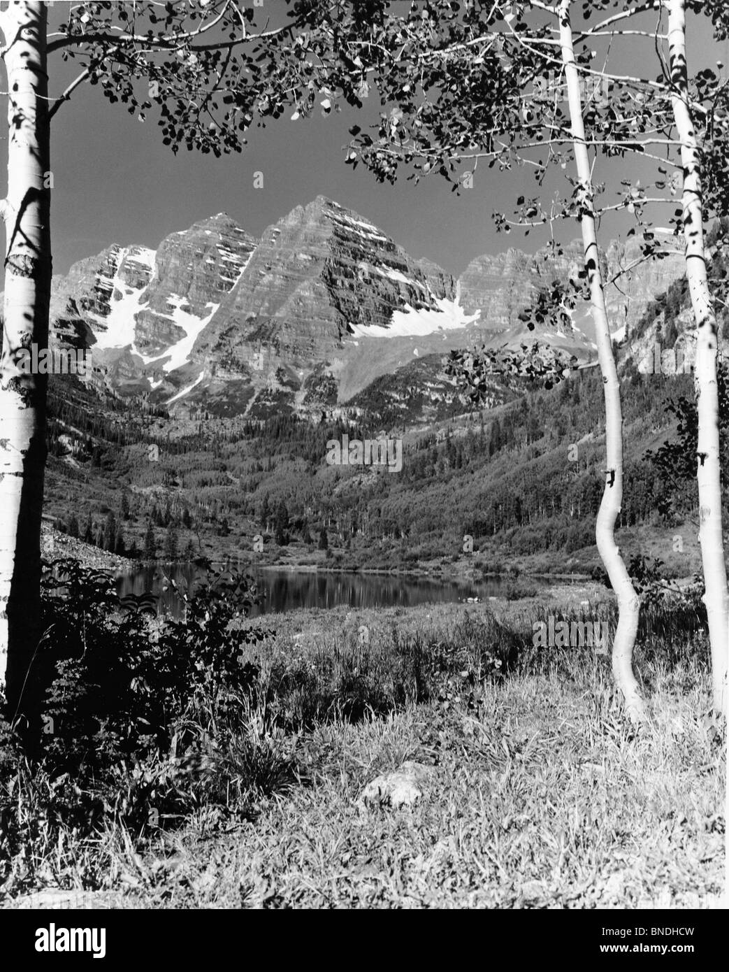 Maroon Bells Colorado USA Banque D'Images