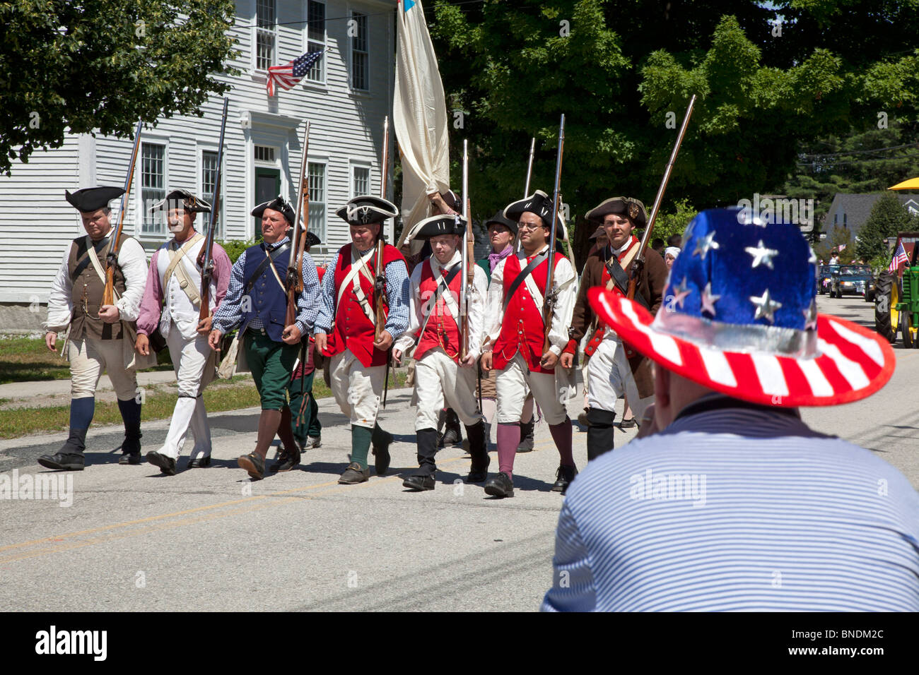 La guerre révolutionnaire Reenactors Banque D'Images