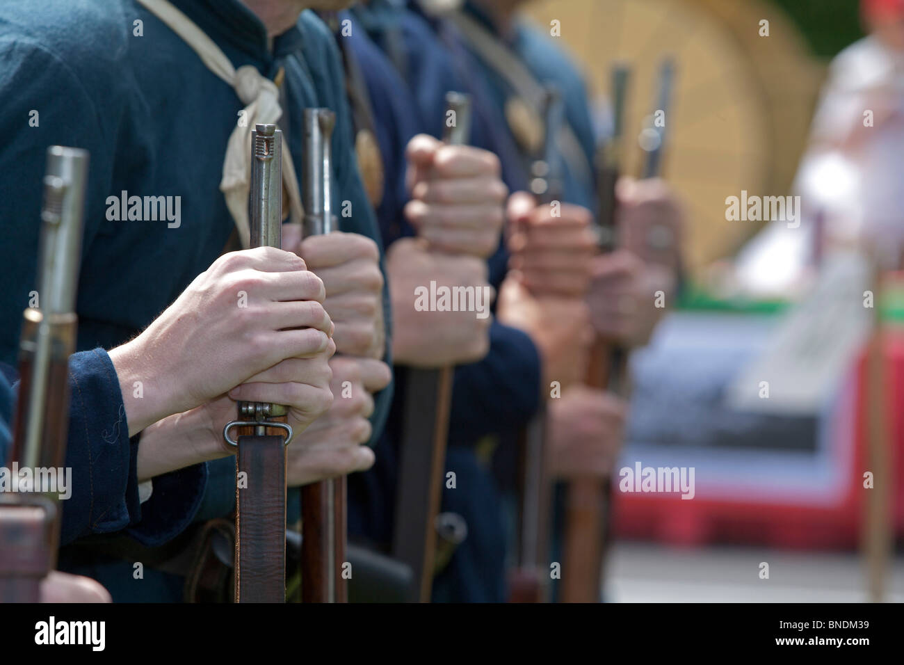 La guerre civile Reenactors Banque D'Images