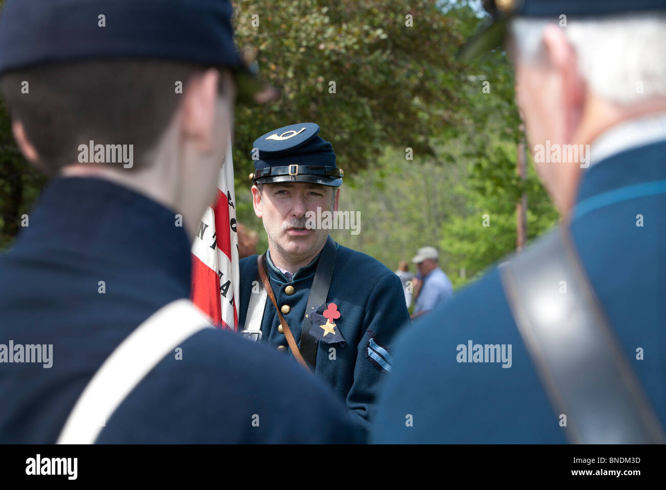 La guerre civile Reenactors Banque D'Images