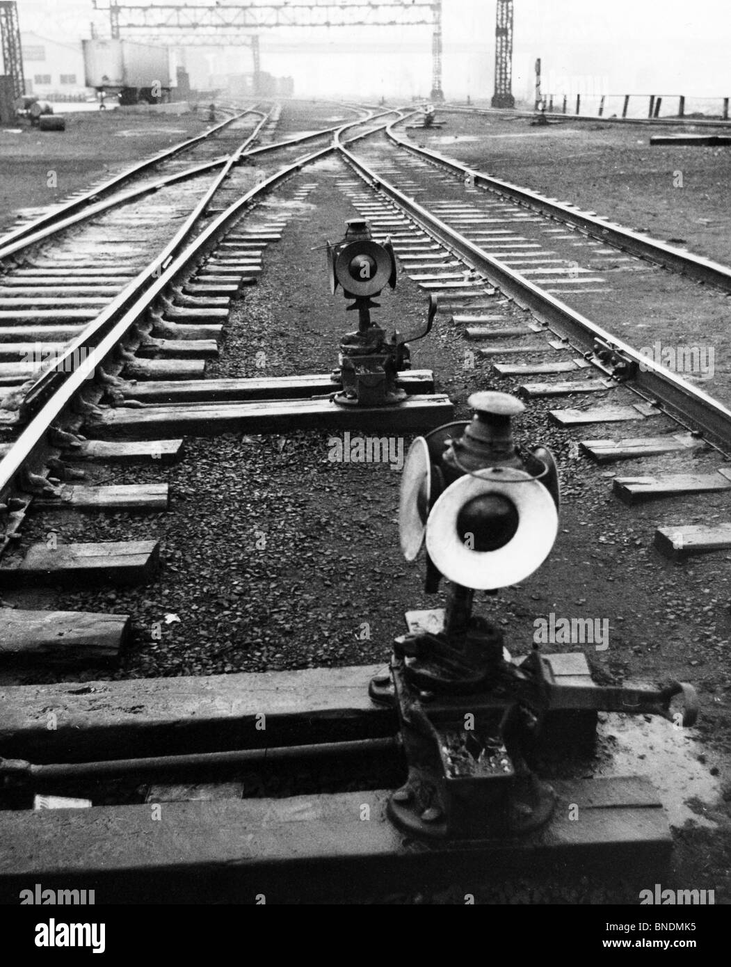 Vide railroad track Banque D'Images