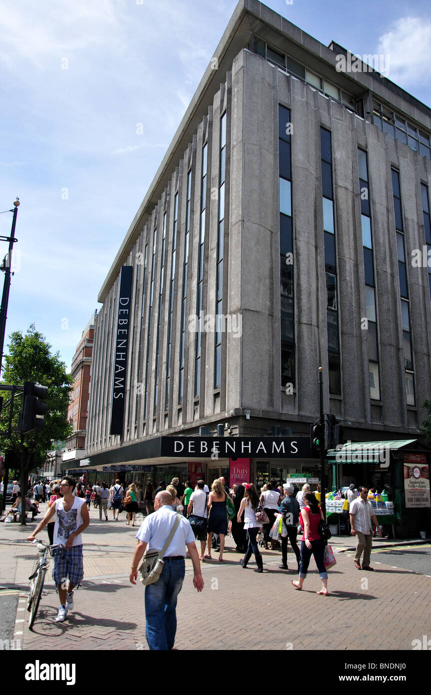 Magasin Debenhams, Oxford Street, West End, City of Westminster, London, England, United Kingdom Banque D'Images