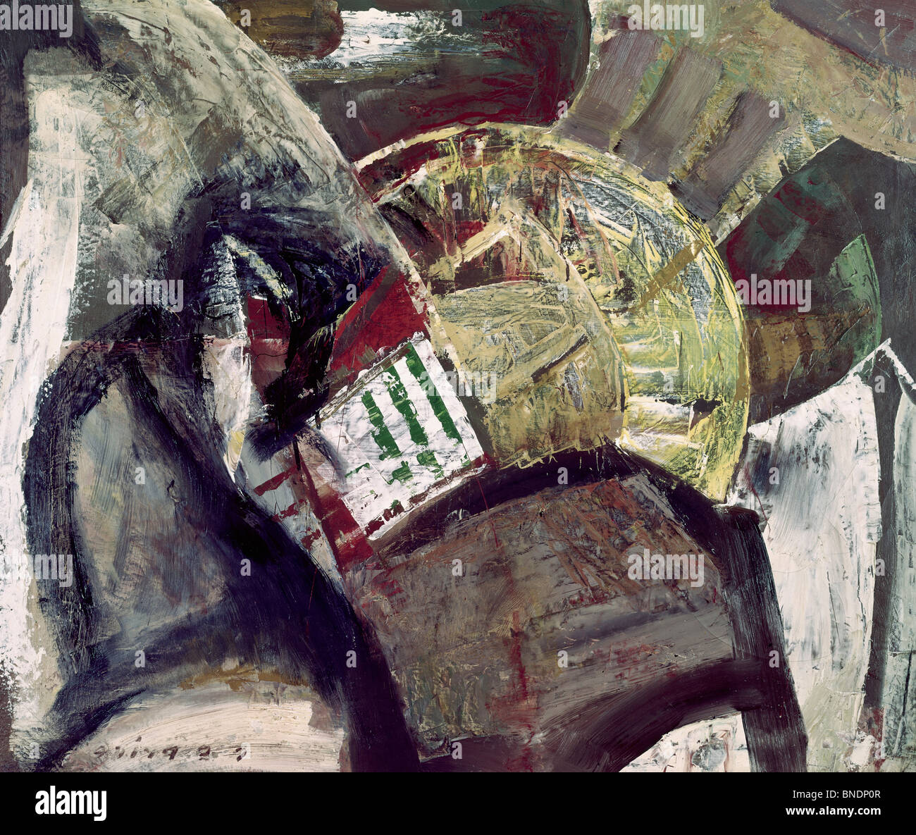 L'Abstraction n°2 par Clayton S.Price, huile sur toile, c. 1944, 1874-1950, USA, Washington D.C., Corcoran Gallery of Art Banque D'Images