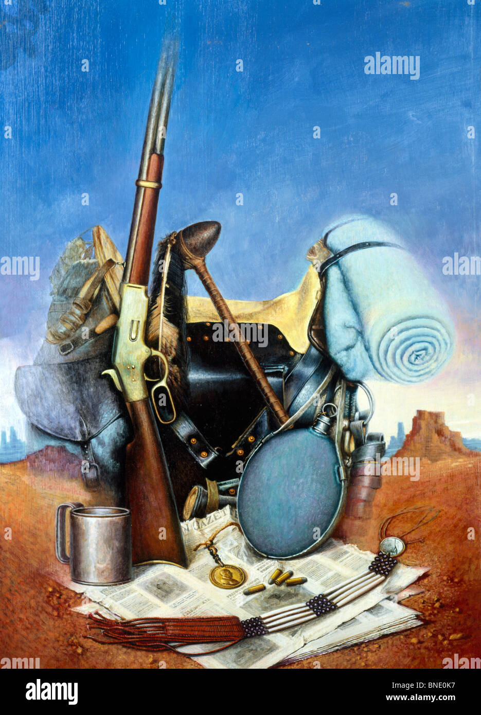 Accessoires de cow-boy Banque D'Images