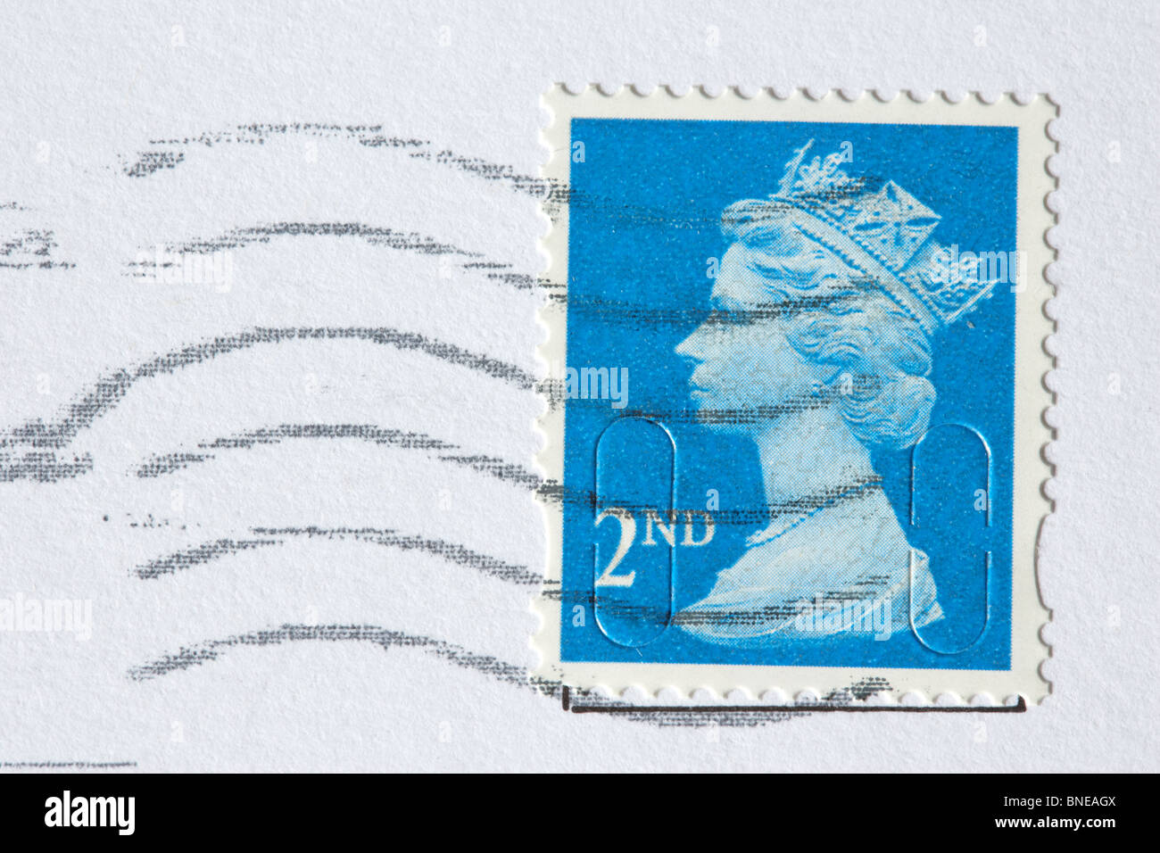 Cachet de franchise 2e classe royal mail stamp publié au Royaume-Uni Banque D'Images