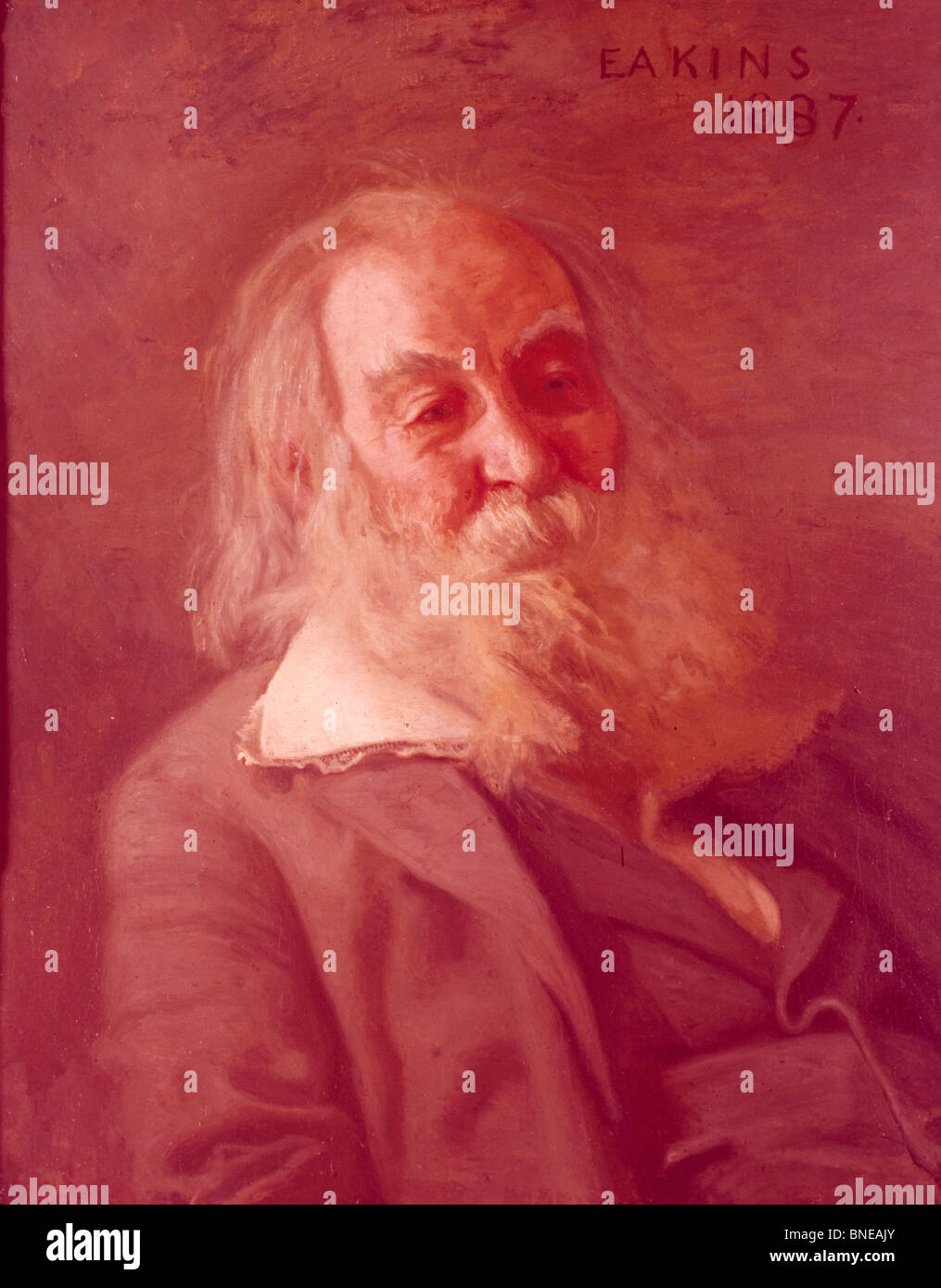 Walt Whitman, par Thomas Eakins, 1887 Banque D'Images