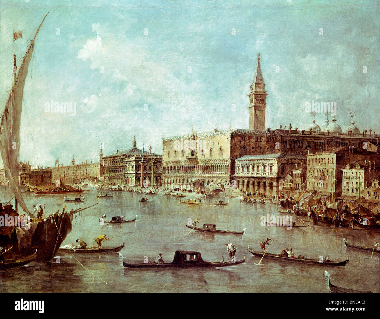 Palais Ducal, par Francesco Lazzaro Guardi 1712-1793 Banque D'Images