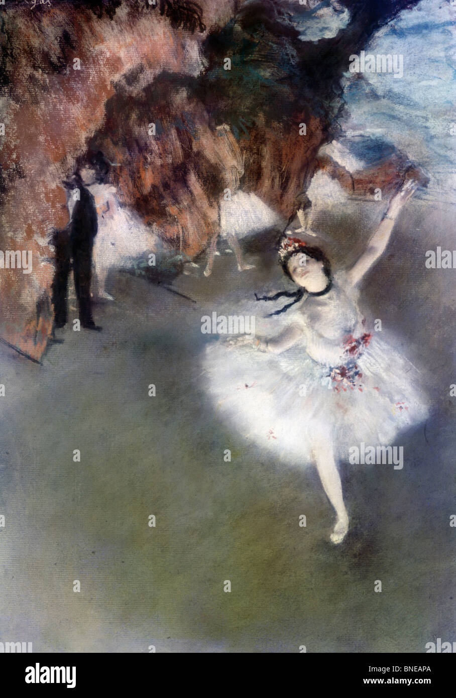 Danseuse Sur la scène L'etoile, par Edgar Degas 1834-1917, France, Paris, Musée d'Orsay, vers 1878 Banque D'Images
