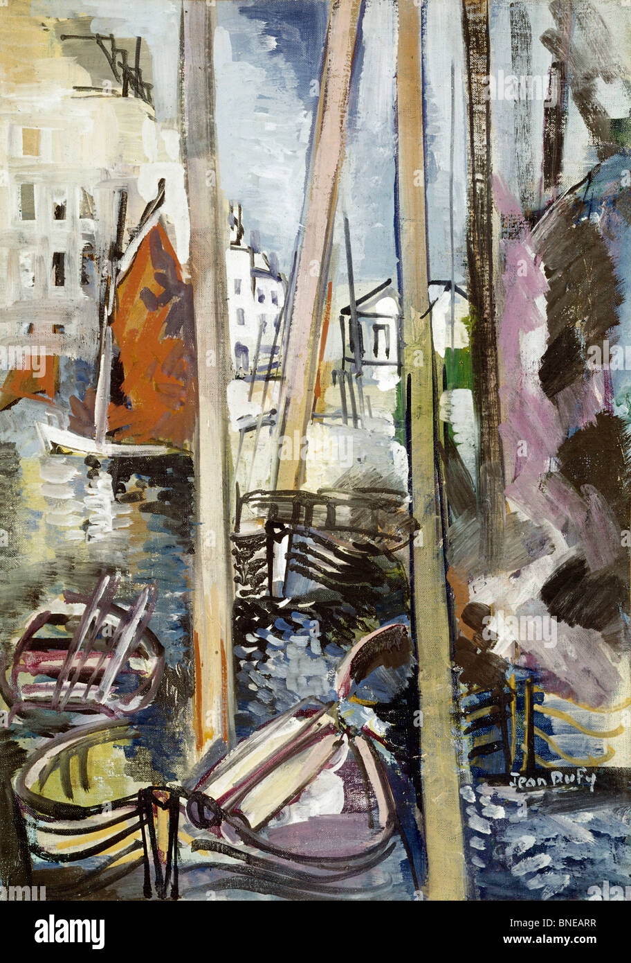 Bassin de Plaisance, par Jean Dufy (1888-1964), Banque D'Images