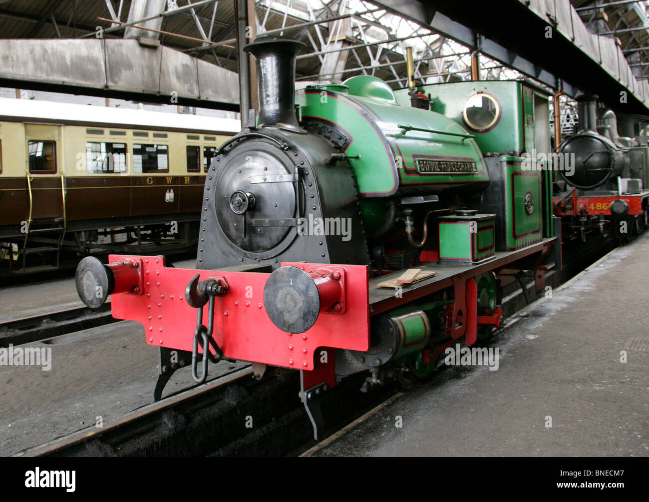 N° 1 "Bonnie Prince Charlie" Locomotive, Didcot Railway Centre and Museum, Didcot, Oxfordshire. Banque D'Images