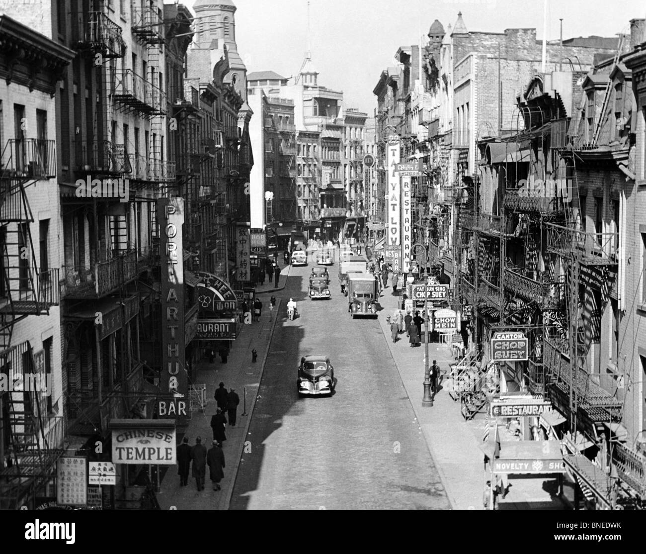 USA, New York, Chinatown, de l'histoire Banque D'Images