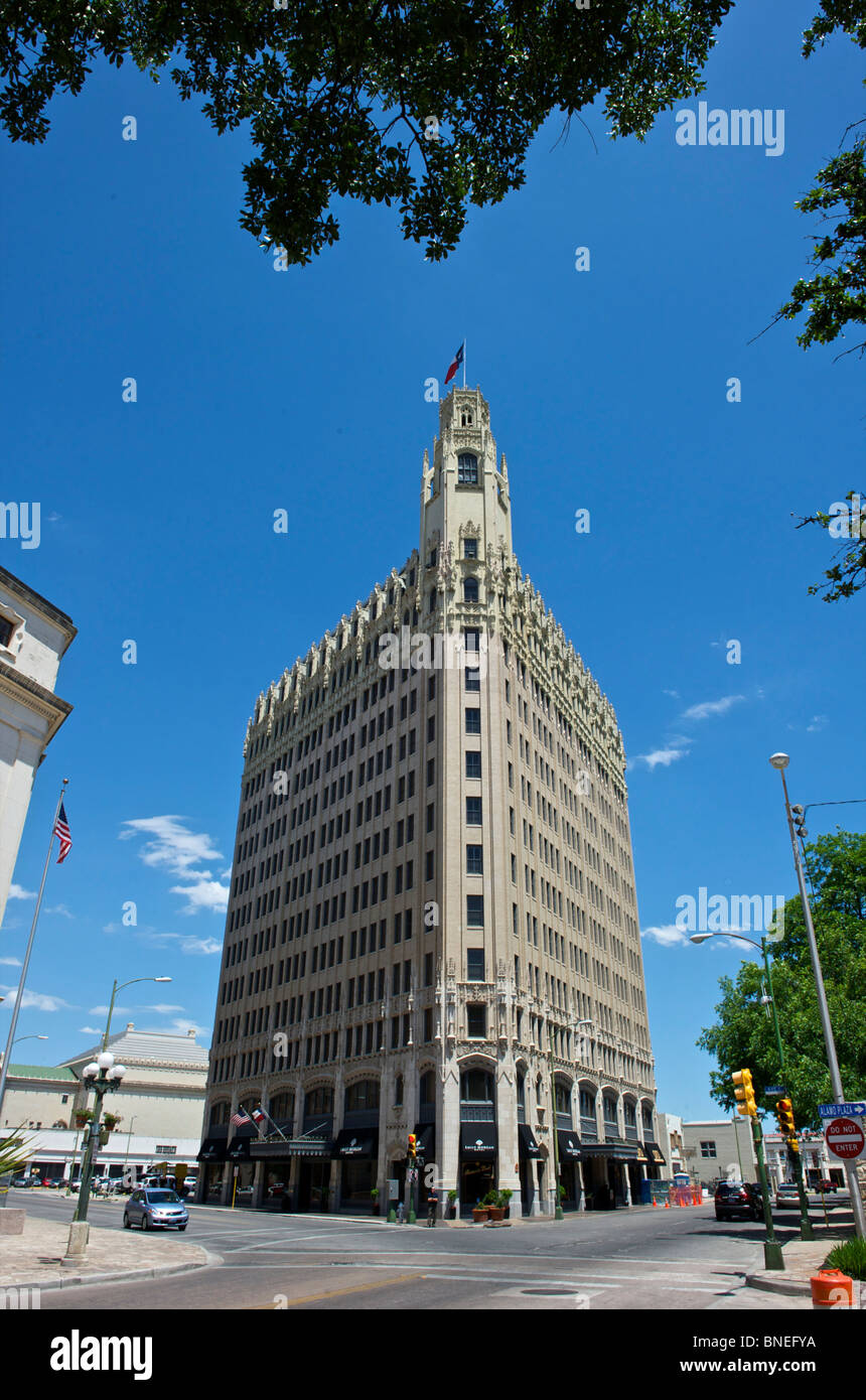 Vue d'Emily Morgan Hotel Building San Antonio, Texas, USA Banque D'Images