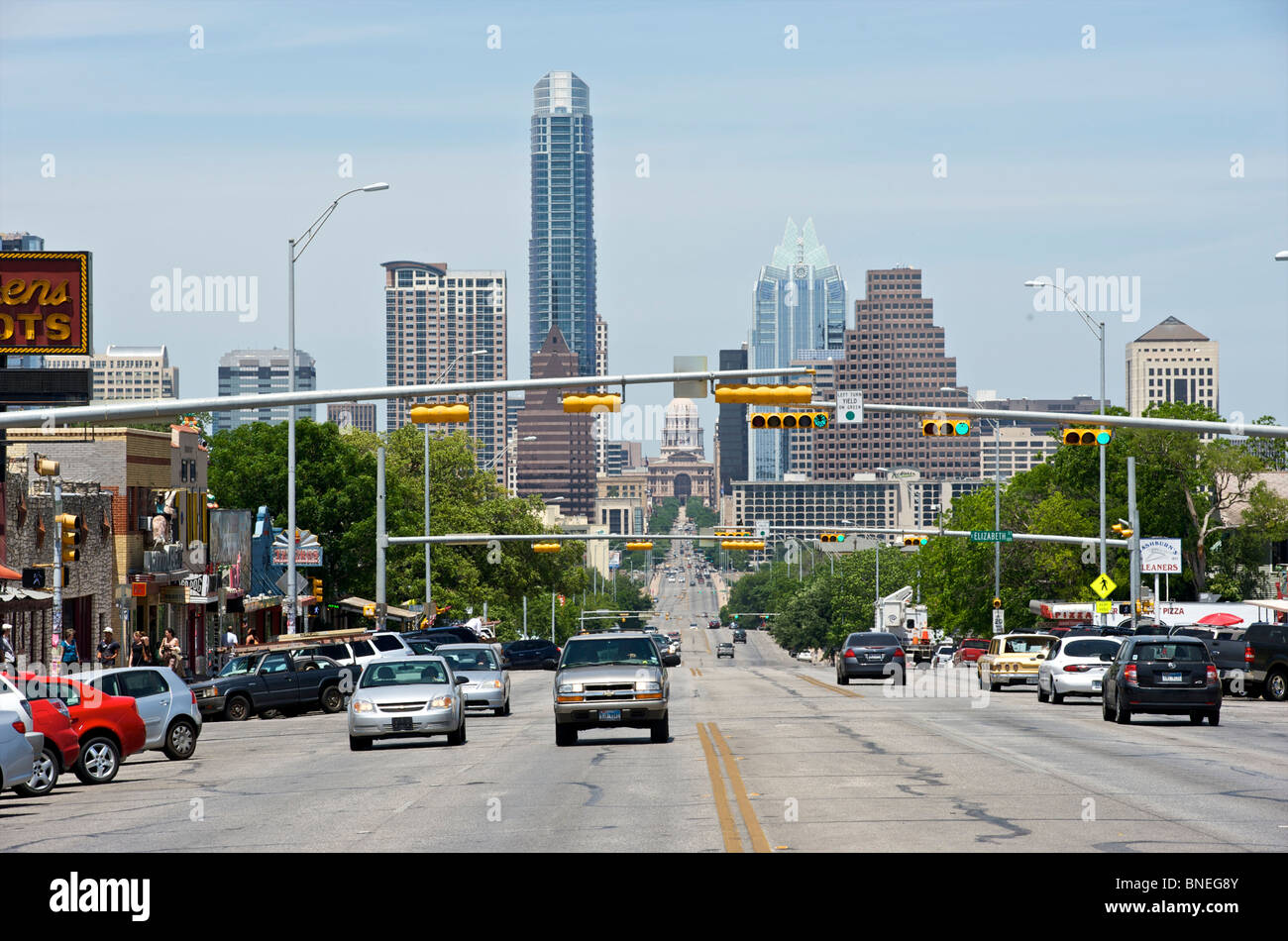 Cityscape Capitol building Austin, Texas, États-Unis Banque D'Images