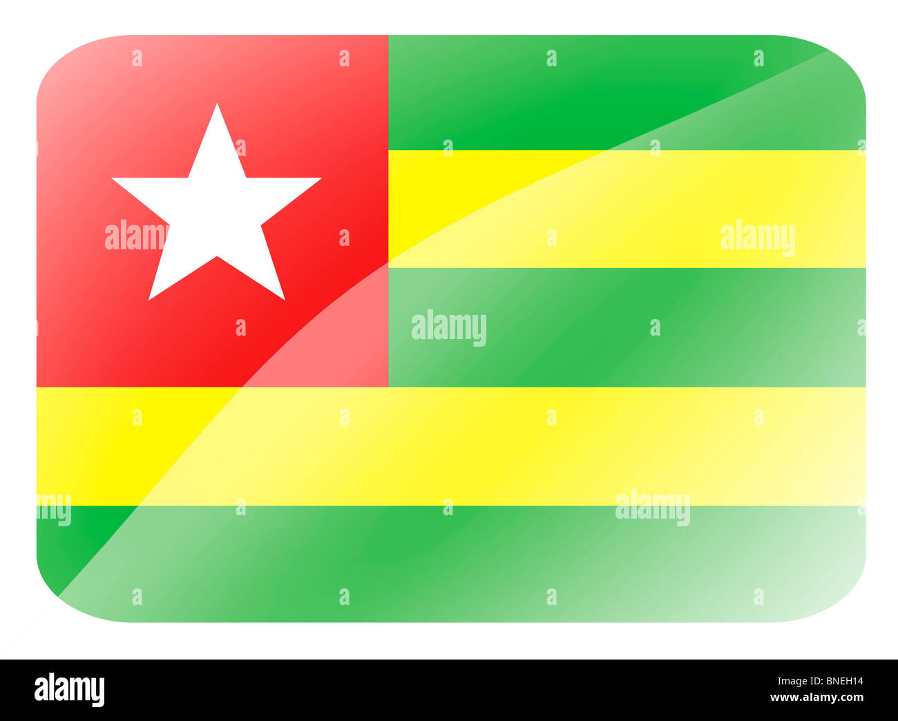 Drapeau Togo Banque D'Images