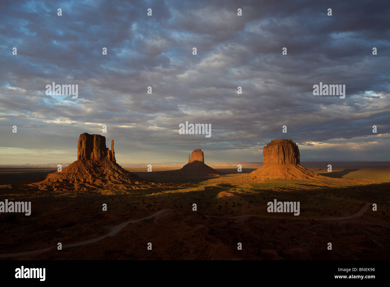 Après la tempête, Monument Valley mitaines Banque D'Images