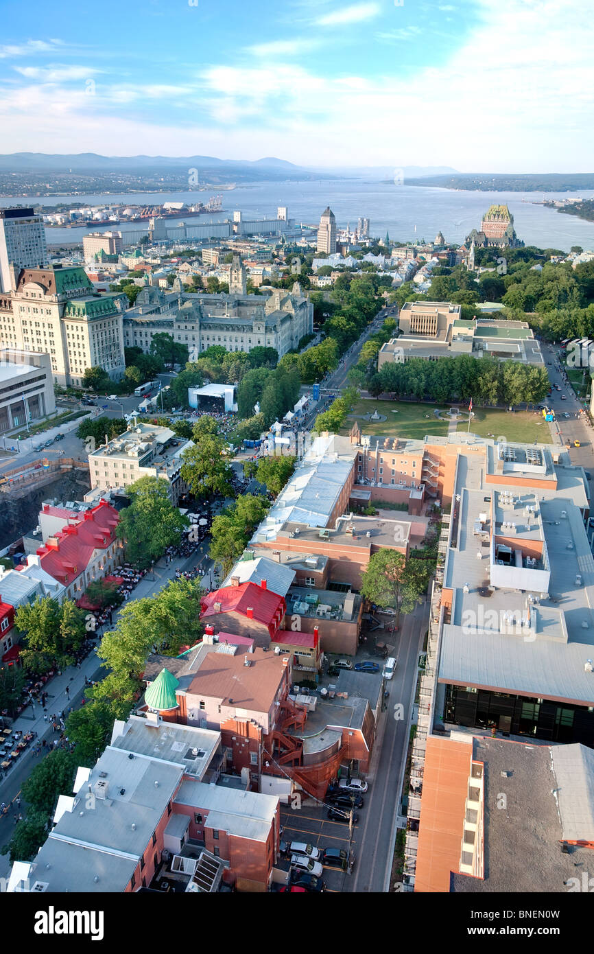 C'est un vue de la ville de Québec, province de Québec, Canada. Banque D'Images