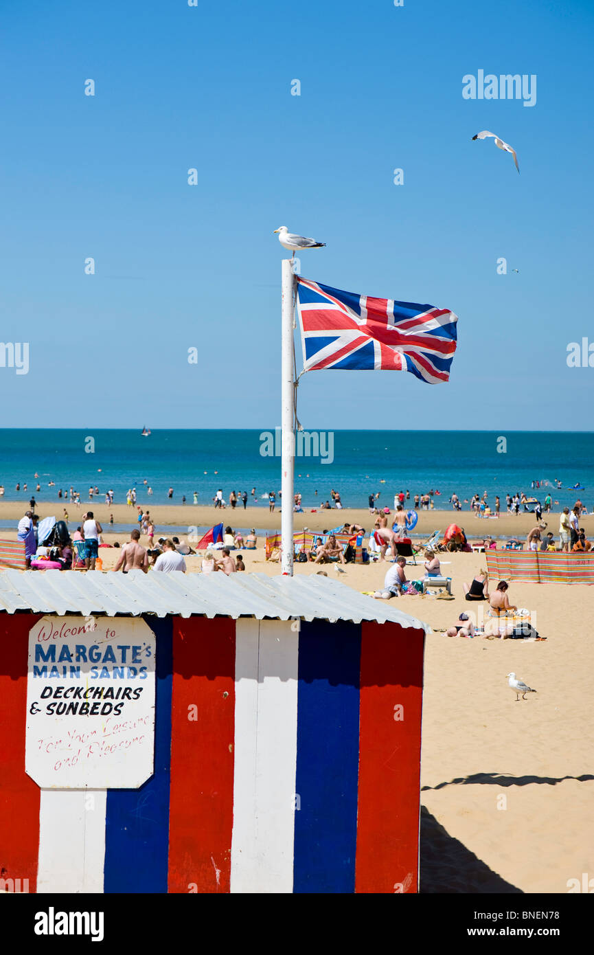 Main Sands Beach, Margate, Kent, Royaume-Uni Banque D'Images