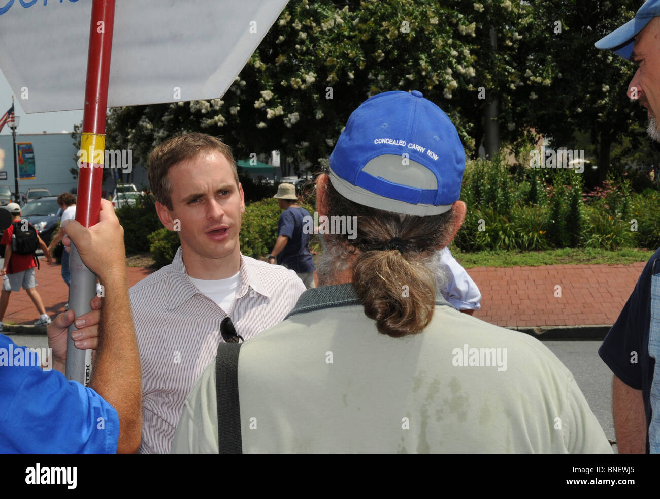 Annapolis Maryland USA : candidat républicain pour le poste de gouverneur Brian Murphy parle de militants pro gun à Annapolis, Md Banque D'Images