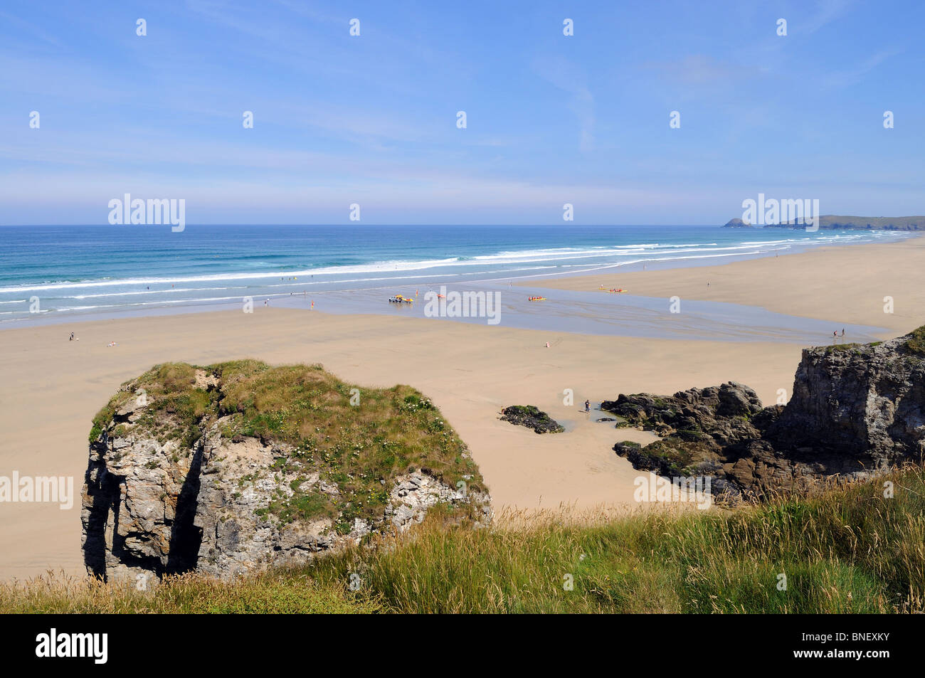 Broad oak beach, Cornwall, uk Banque D'Images