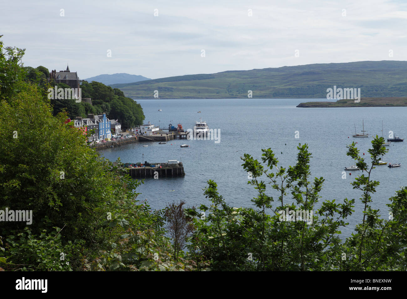 La baie de Tobermory sur l'île de Mull Banque D'Images