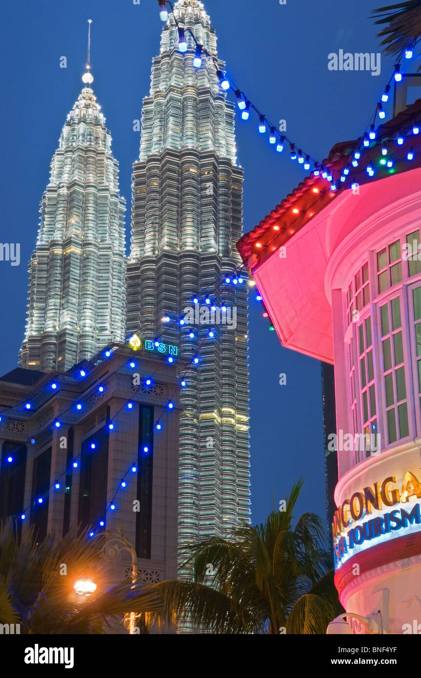 Les Tours Petronas Kuala Lumpur, en Malaisie Banque D'Images