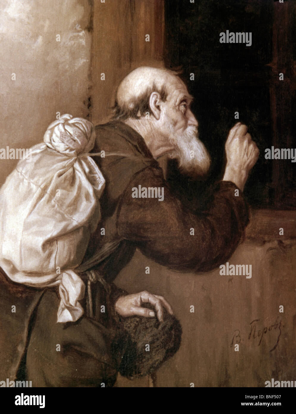 Missionné par Vasili Rémy Perov, huile sur toile, 1834-1882, l'Ukraine, Kiev, le Musée d'Art Banque D'Images