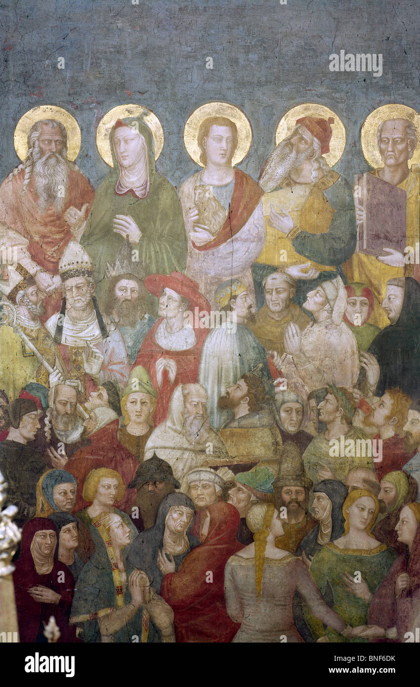Le Jugement Dernier (détail) par Nardo di Cione, actif (1343-d.1365) Banque D'Images