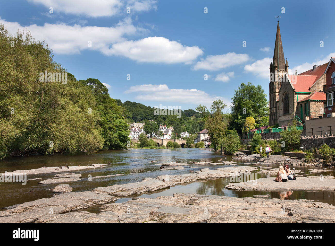 Rivière Dee Llangollen Banque D'Images