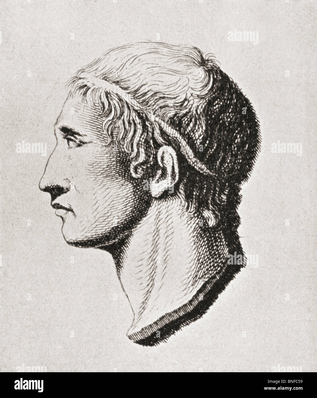 Robert Adam, 1728 à 1792. Scottish architecte néoclassique, designer d'intérieur et designer de meubles. Banque D'Images