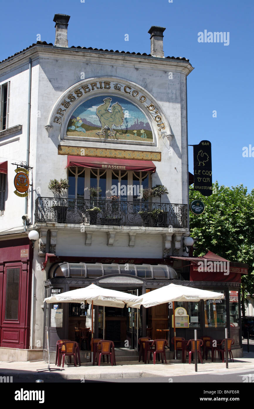 La Brasserie du Coq d'Or, Cognac, France Banque D'Images