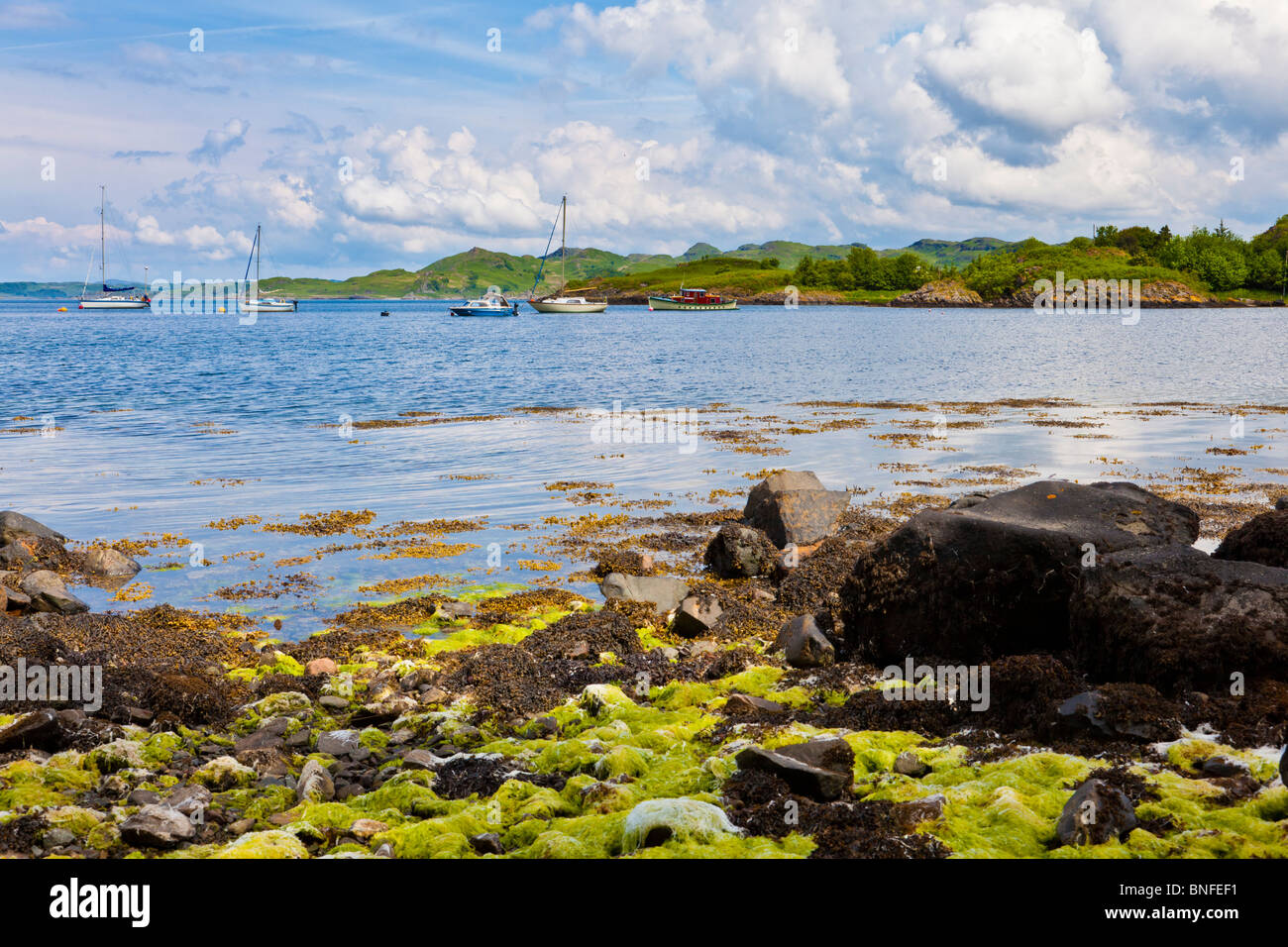 Amarrage Port Crinan Banque D'Images