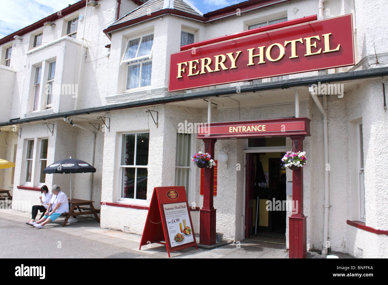 L'hôtel à Vickerstown Ferry, l'Île Walney, Cumbria Banque D'Images