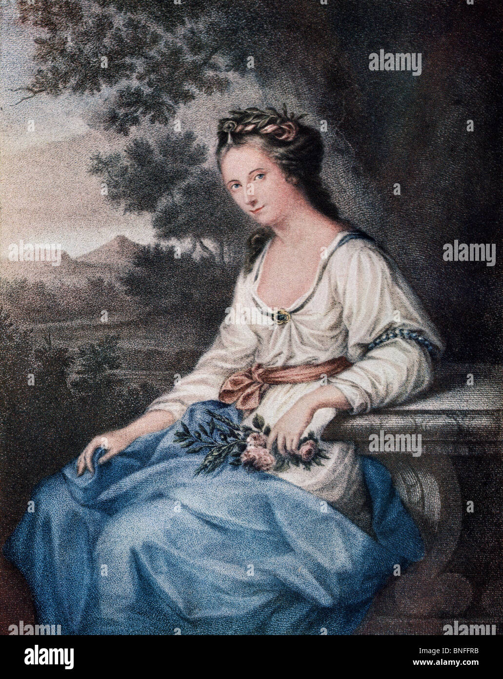 Anne Seymour Damer, née Conway, 1748 à 1828, Londres. Sculpteur anglais. Banque D'Images