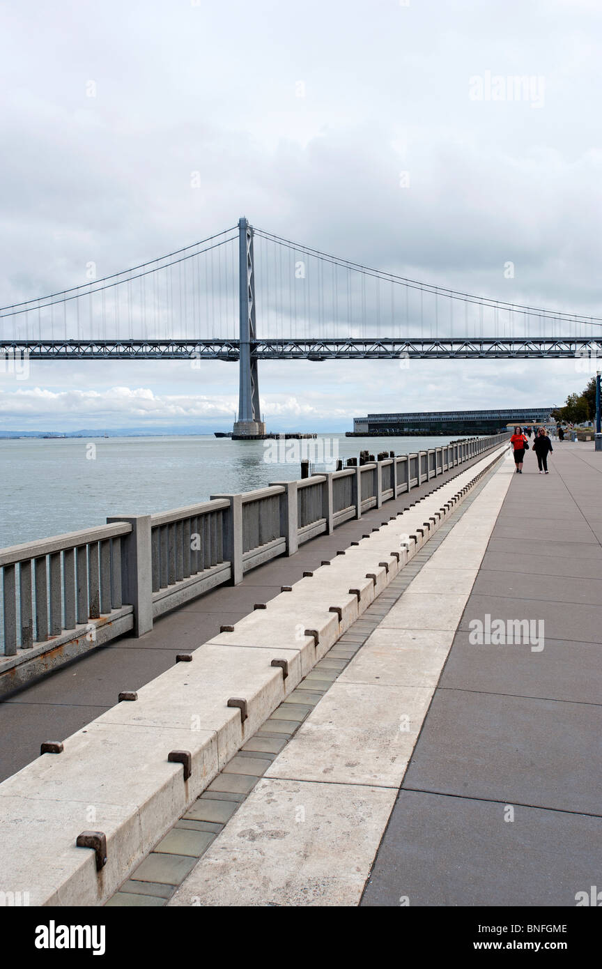 Oakland Bay Bridge San Francisco California USA Banque D'Images