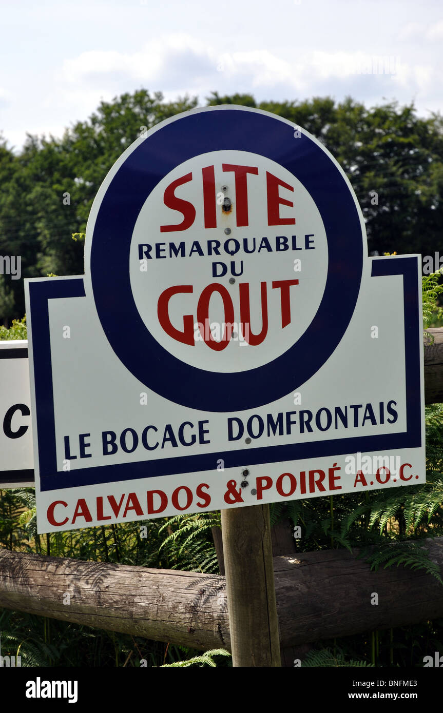 Bocage Domfrontais AOC Signe, Normandie, France. Banque D'Images