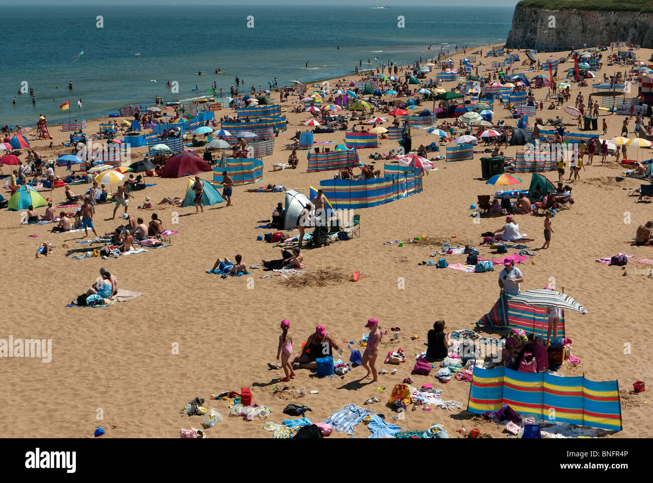 Viking Bay sur un jour étés Broadstairs Thanet Kent UK Banque D'Images