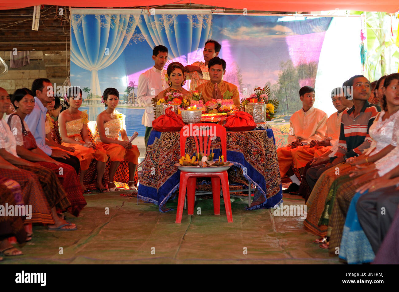 Mariage Khmer, Cambodge Banque D'Images