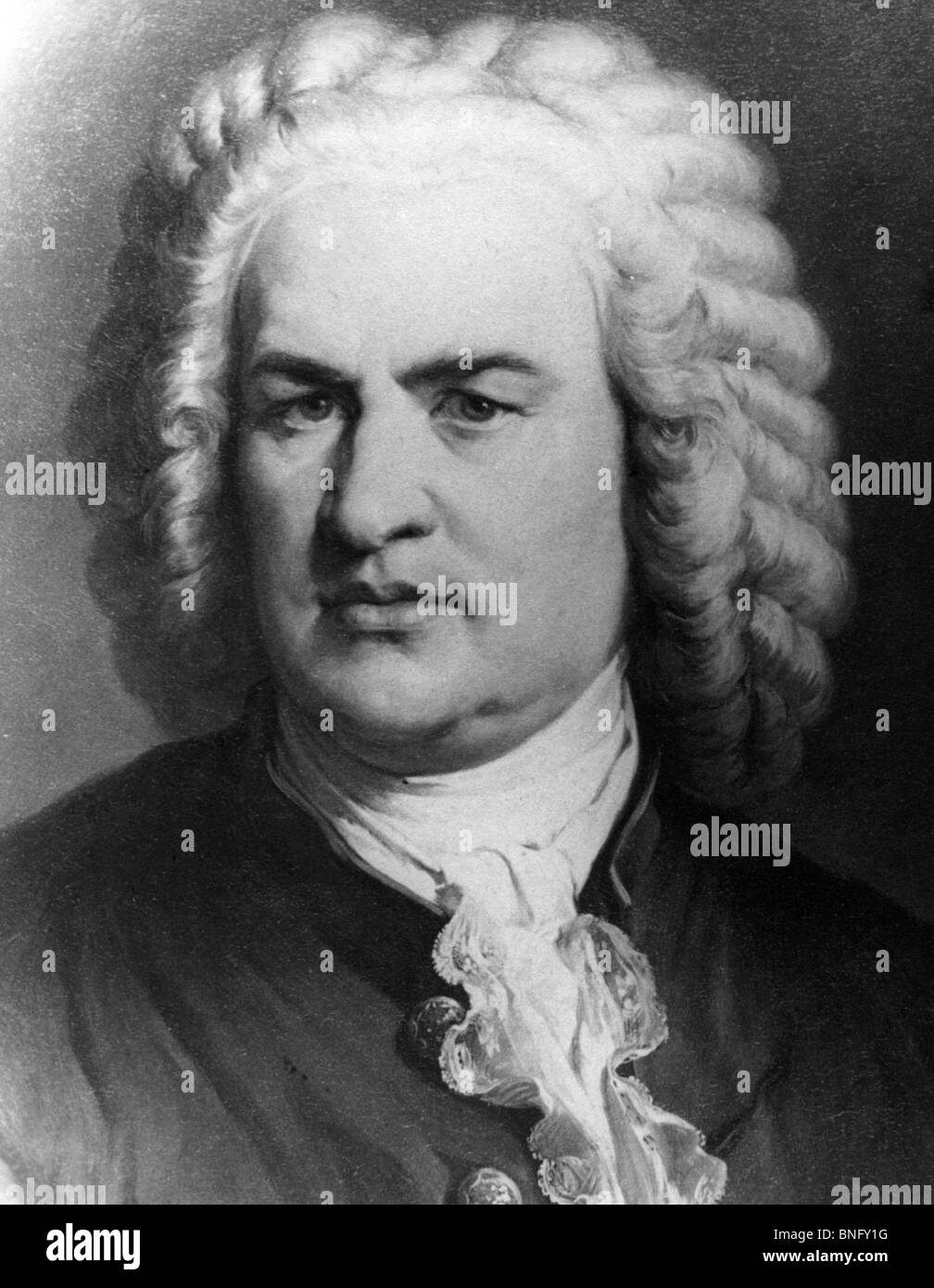 Johann Sebastian Bach, imprimer Banque D'Images