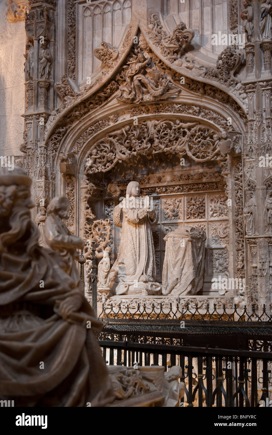 Burgos Cartuja de Miraflores Banque D'Images