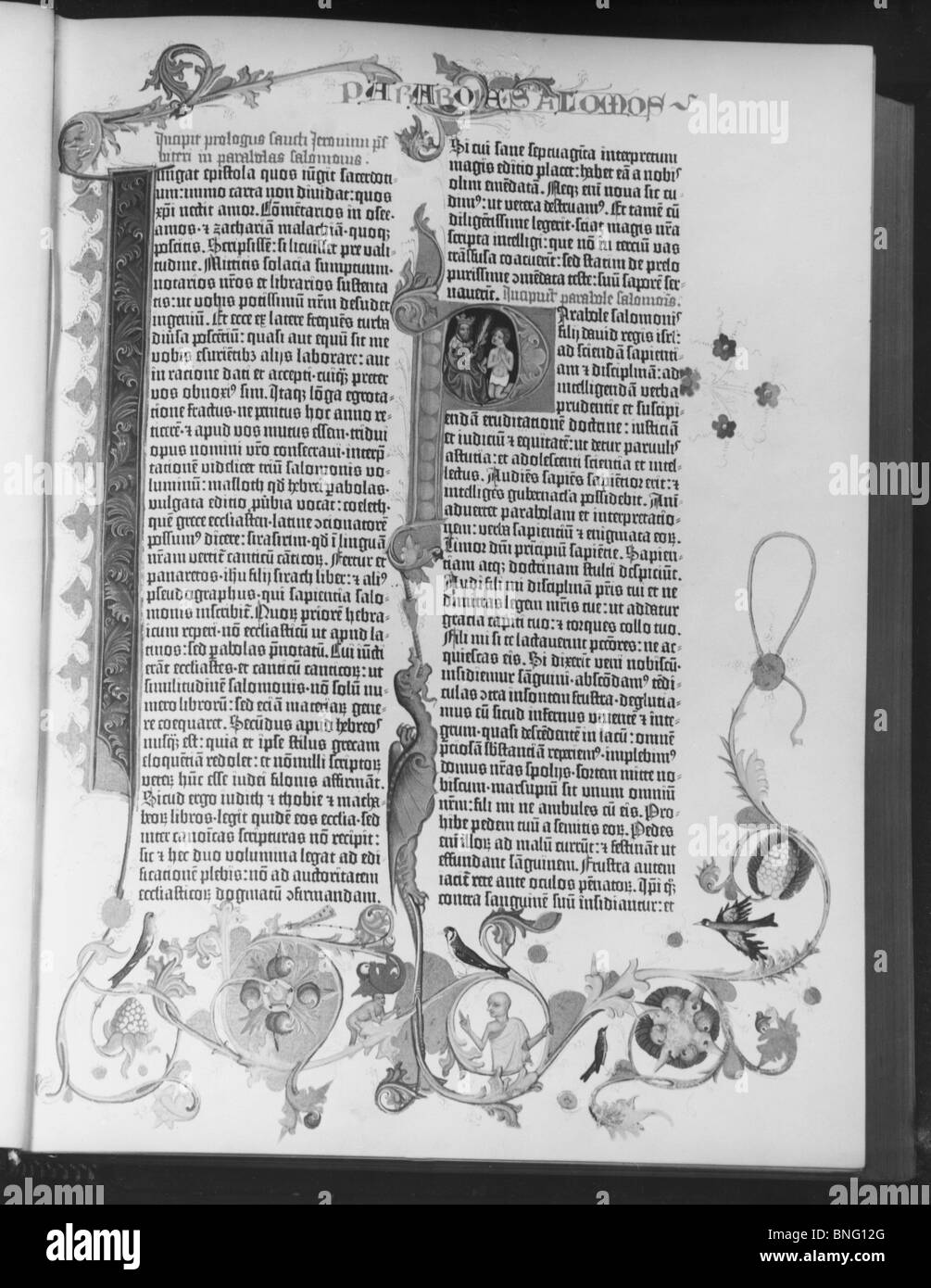 Bible de Gutenberg Banque D'Images