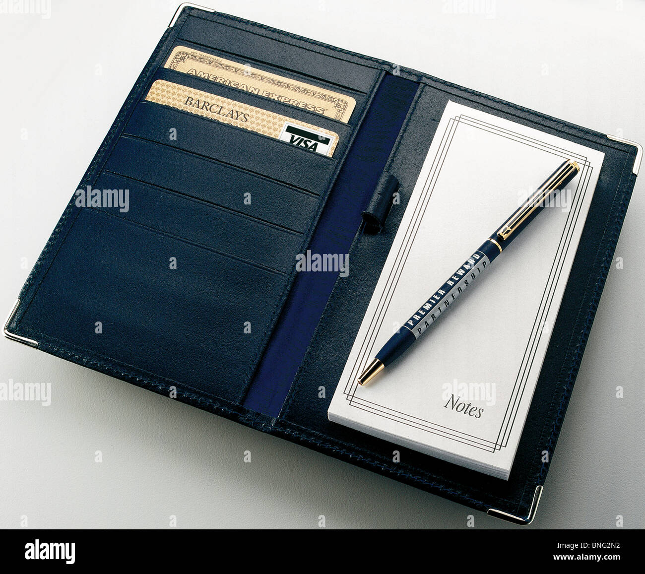 Le bloc-notes & porte-monnaie Banque D'Images