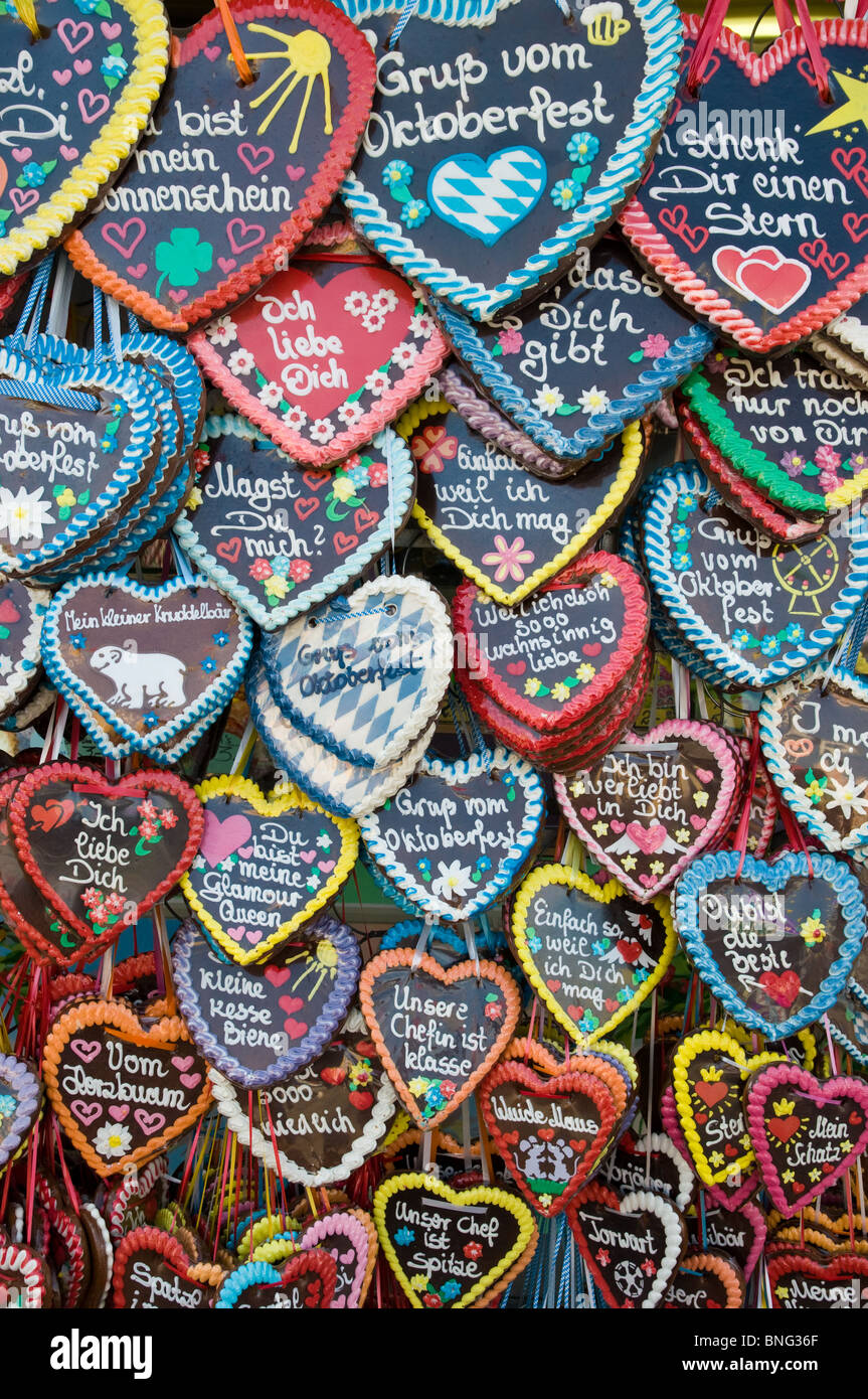 Coeurs d'épices sur le Oktoberfest de Munich Banque D'Images